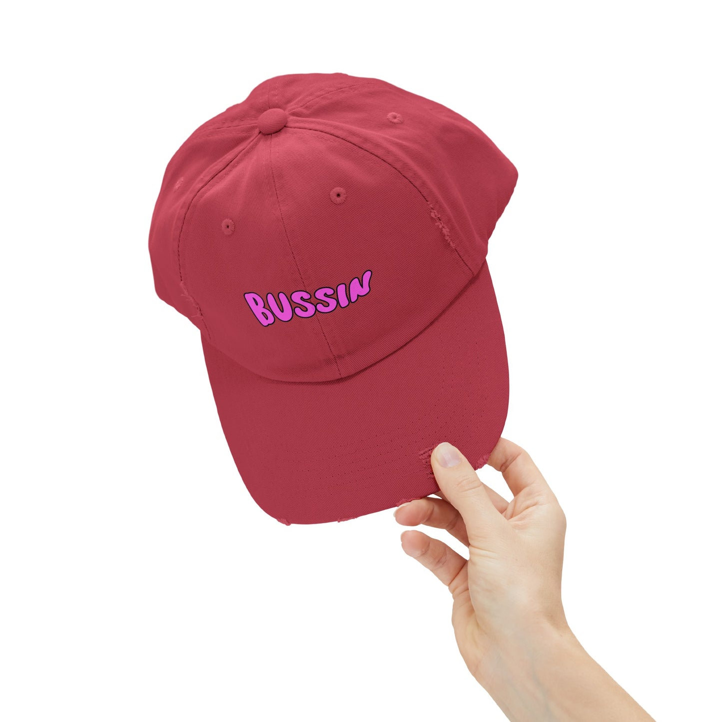 Bussin Unisex Distressed Cap