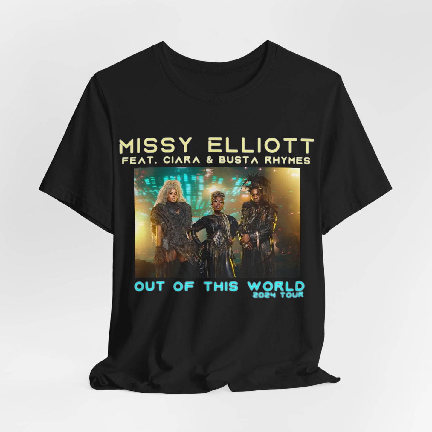 Missy Elliott 2024 Tour x Ciara & Busta Double sided Unisex Shirt