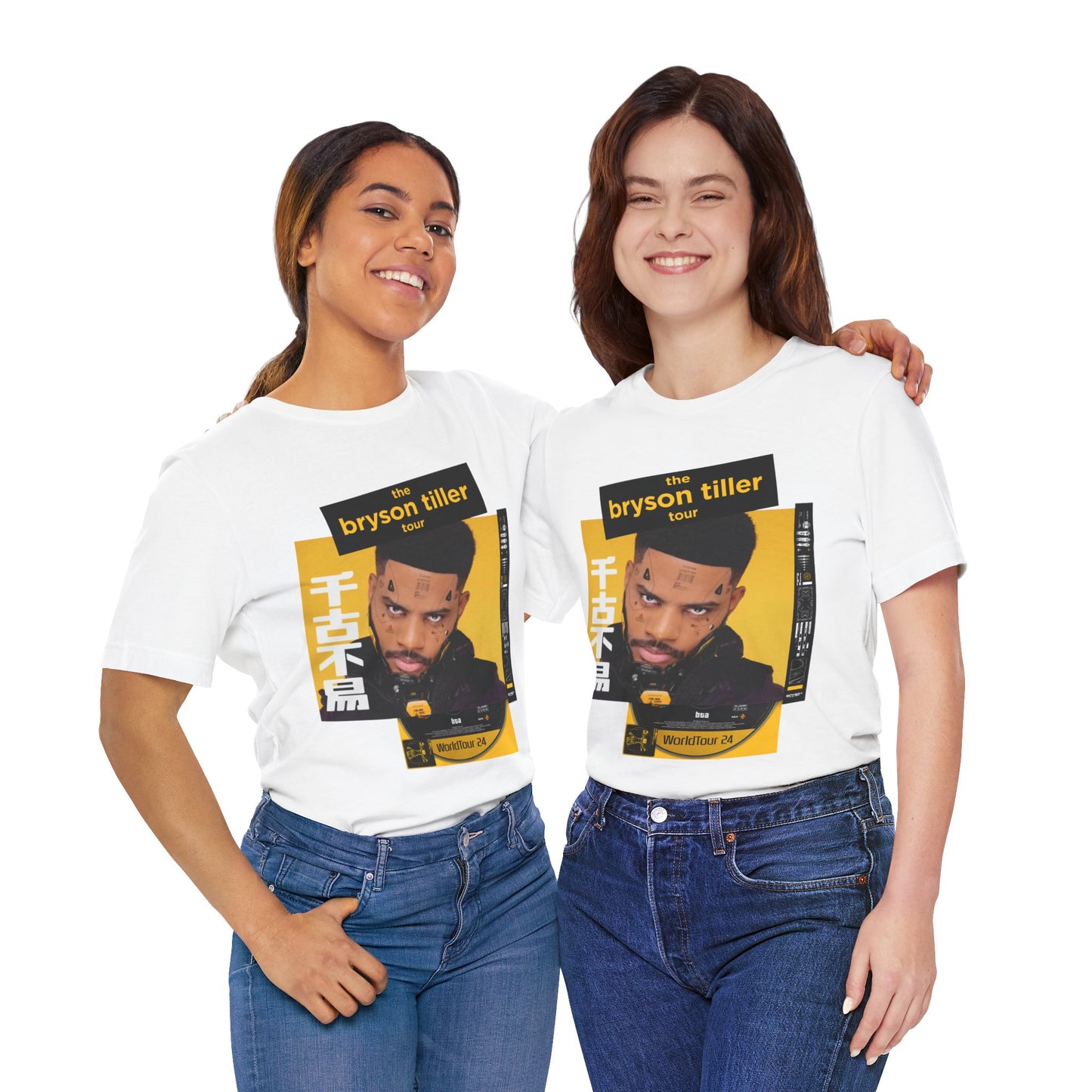 Bryson Tiller 2024 Tour (Double Sided With Dates) Unisex Shirt