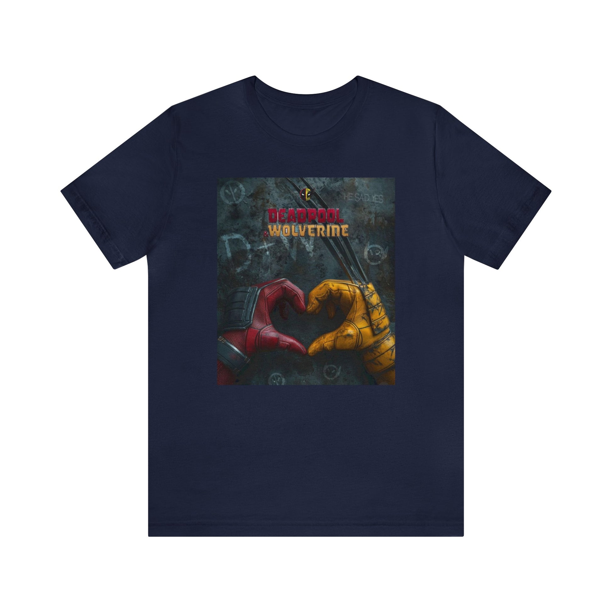 Deadpool & Wolverine hearts love humor movie Unisex shirt