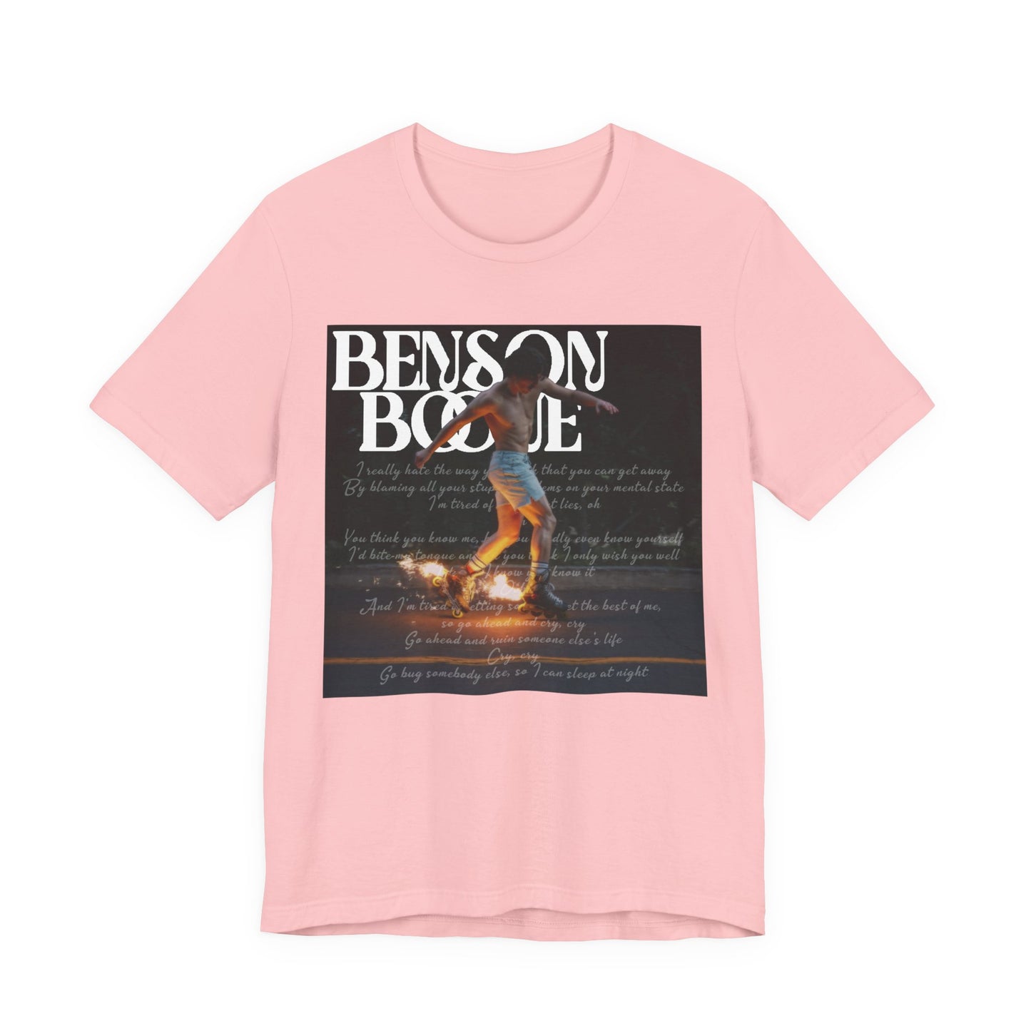 Benson Boone (CRY lyrics 2024 album) Tour Shirt Unisex Shirt