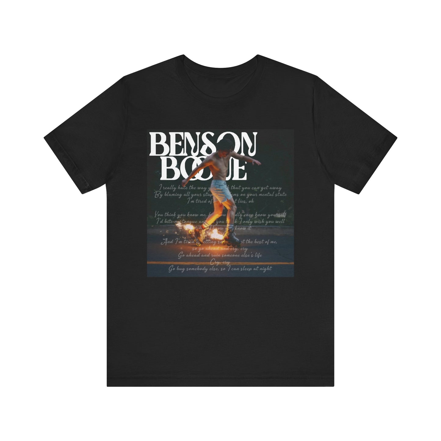 Benson Boone (CRY lyrics 2024 album) Tour Shirt Unisex Shirt
