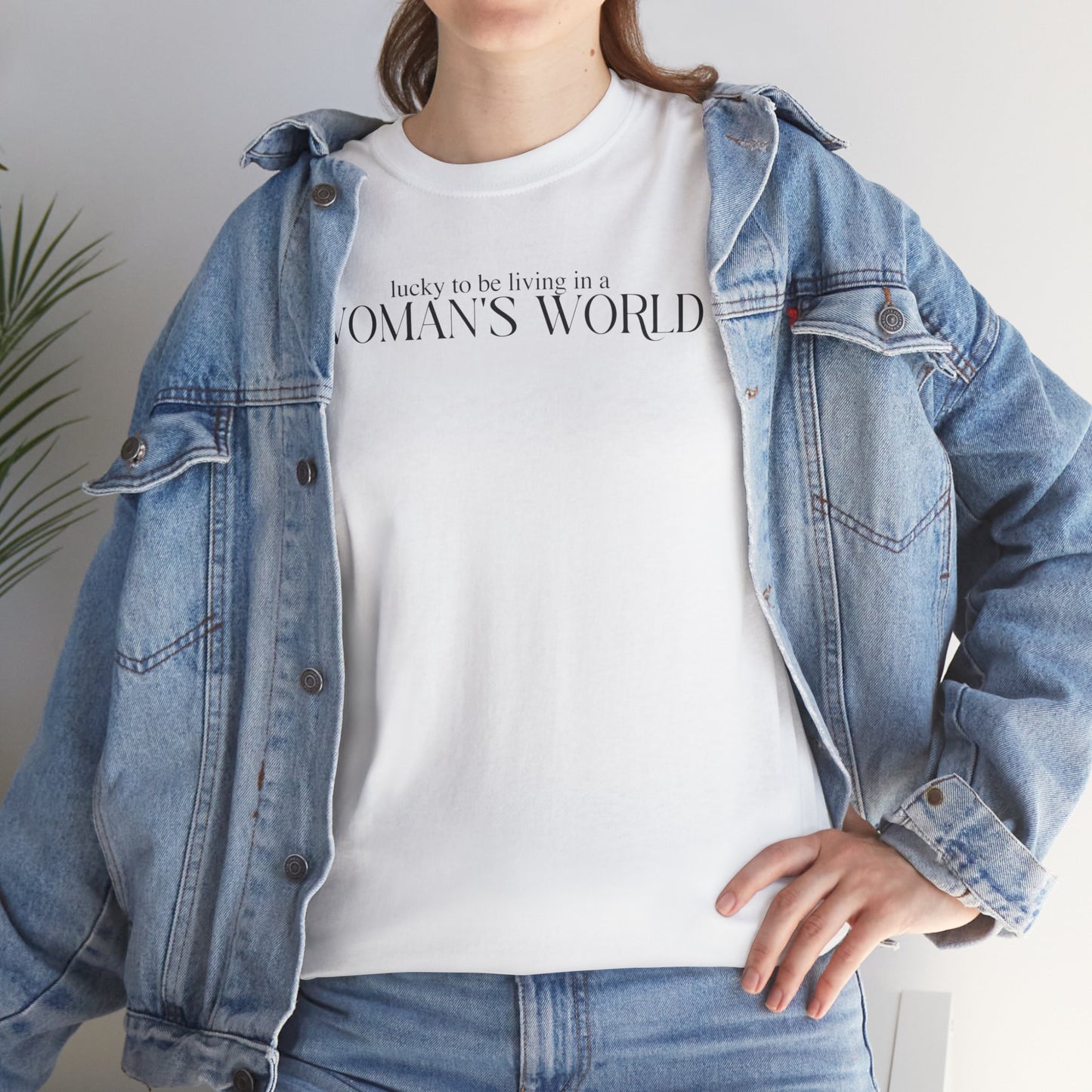 Lucky to be Living in a WOMAN'S WORLD (Katy Perry 2024 New Album Teaser) Inspired Unisex Shirt