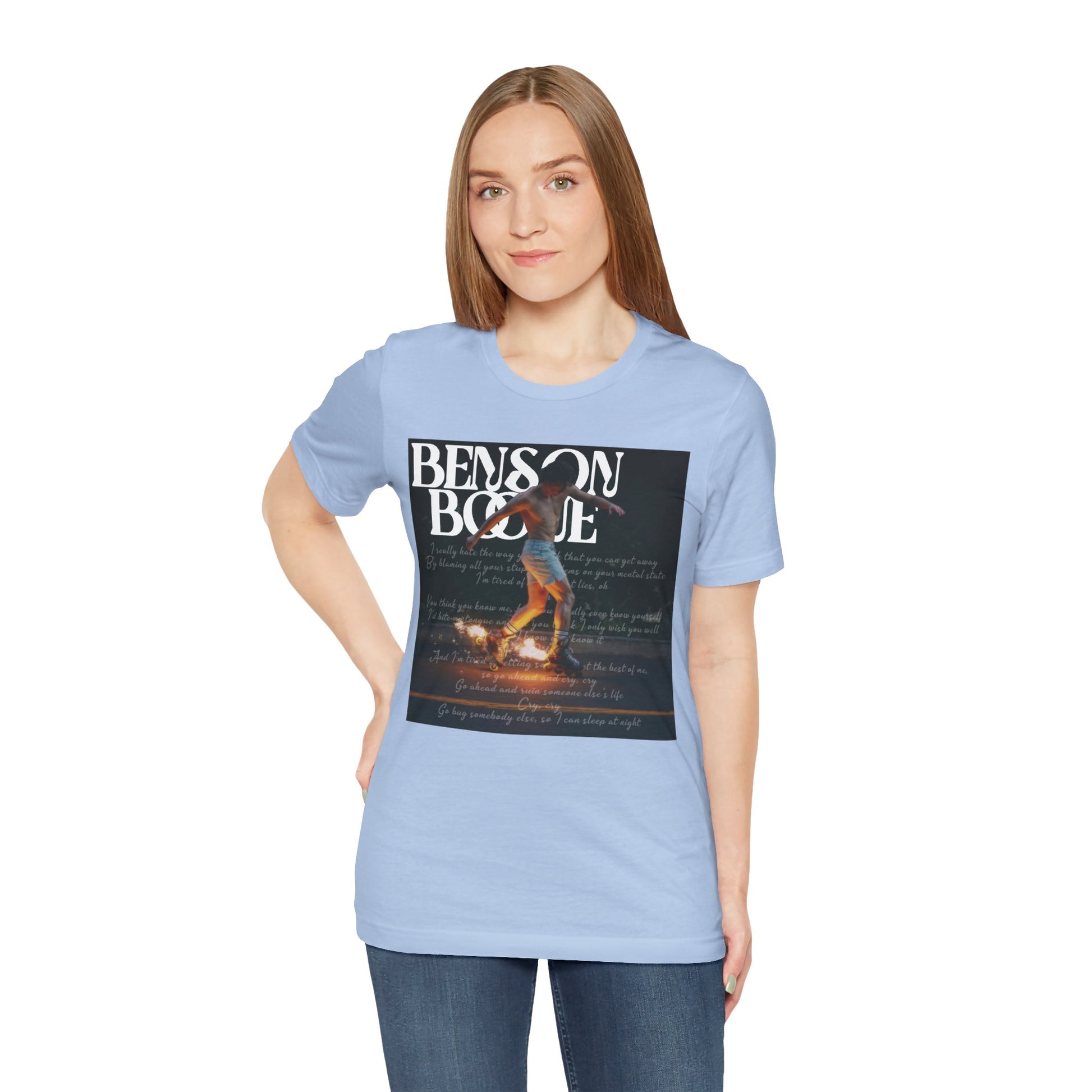 Benson Boone (CRY lyrics 2024 album) Tour Shirt Unisex Shirt