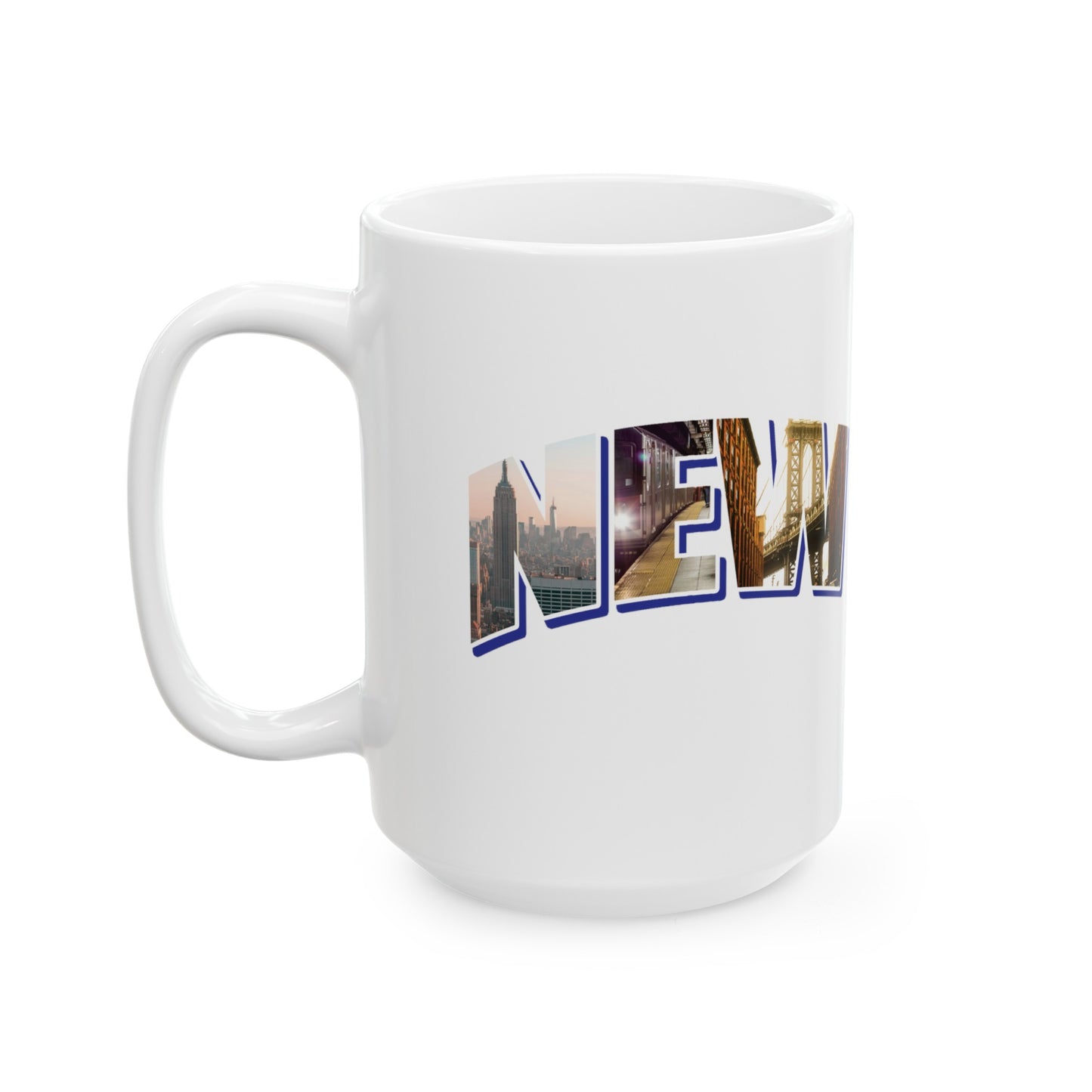 New York State Collage Ceramic Mug, (11oz, 15oz)