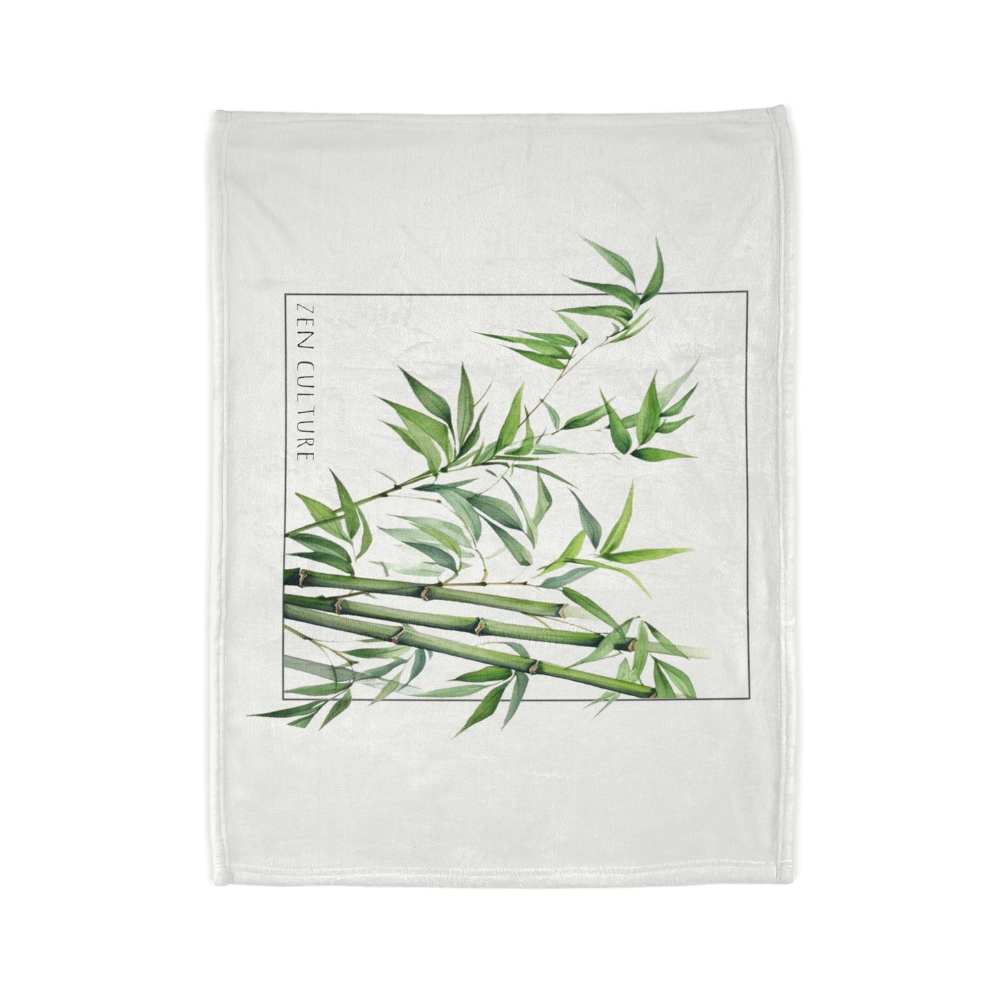 Bamboo Greens Zen Culture Soft Polyester Blanket