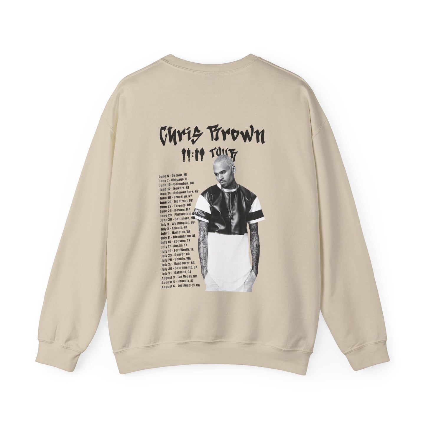 Chris Brown 11:11 Tour Dates (2024) Unisex Sweatshirt