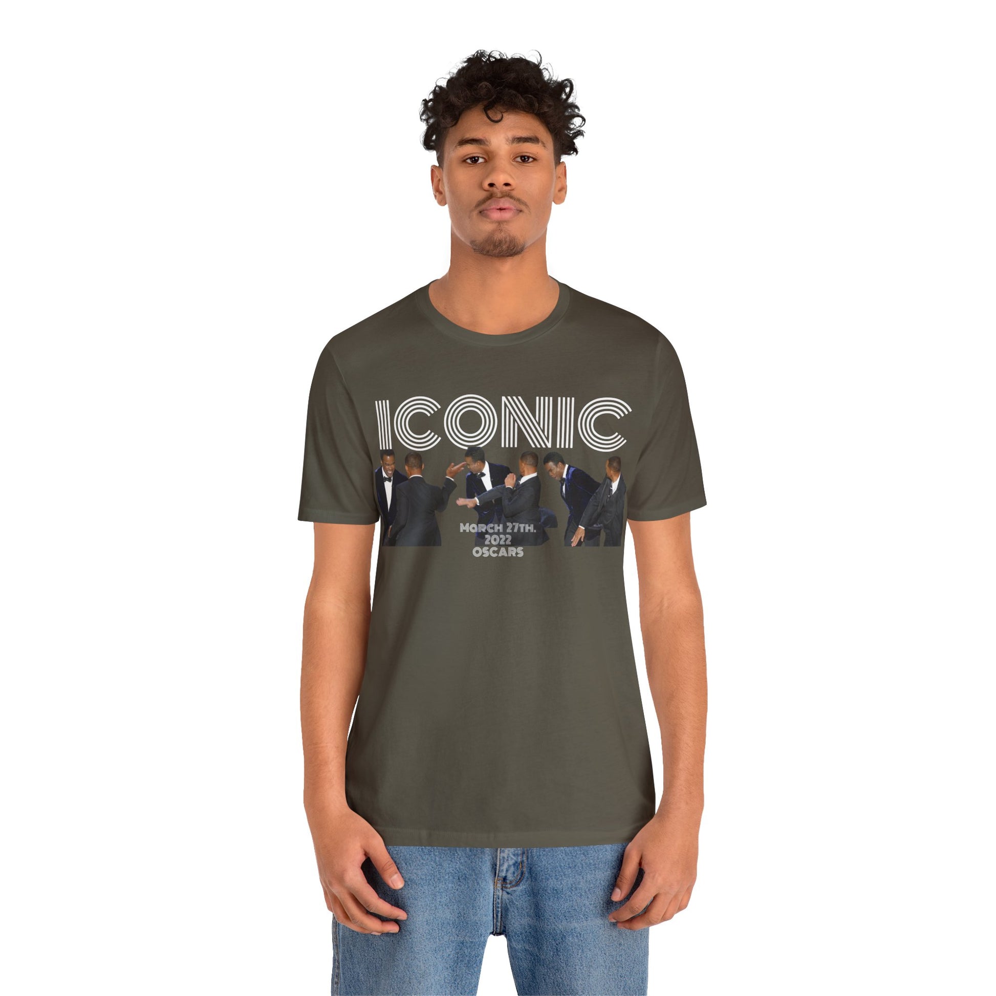 ICONIC 2022 Oscar slap Will Smith and Chris Rock Unisex Jersey Tee