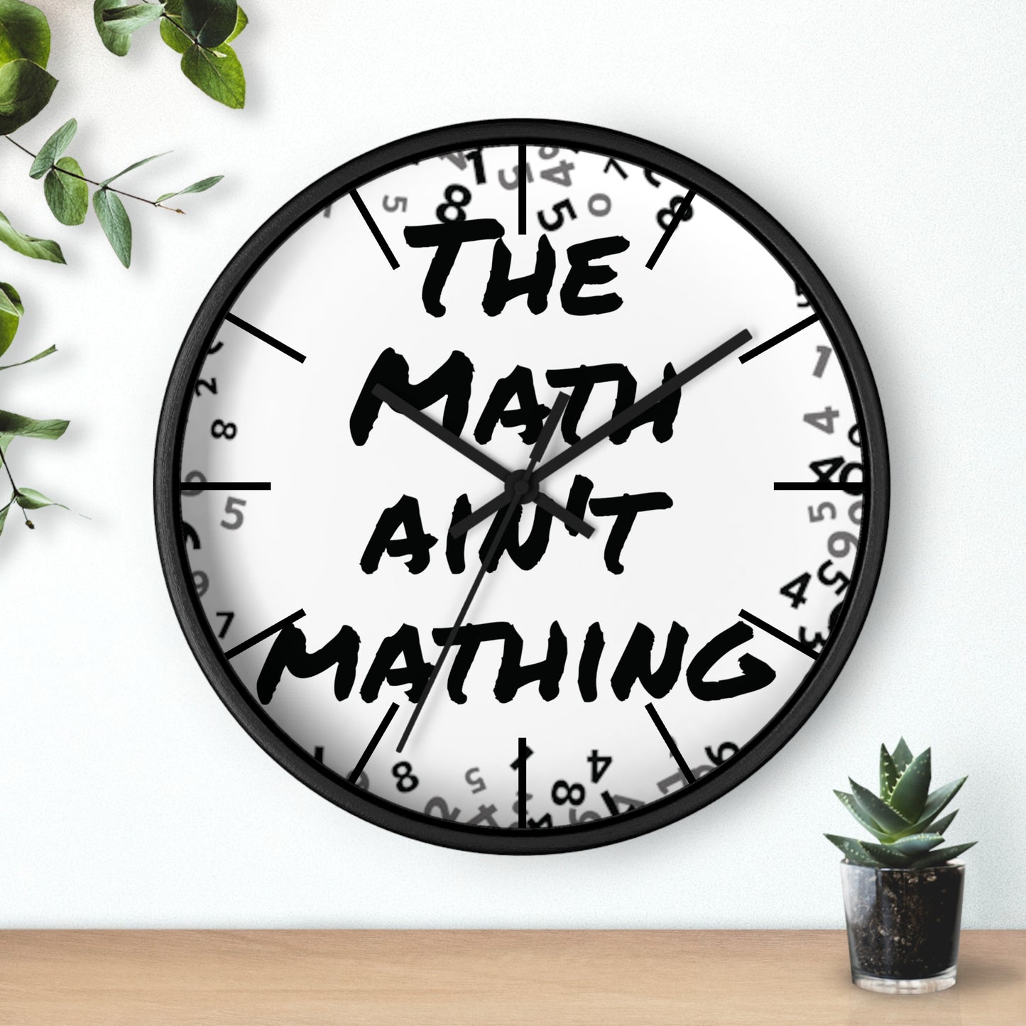 The Math ain't Mathing meme Wall Clock