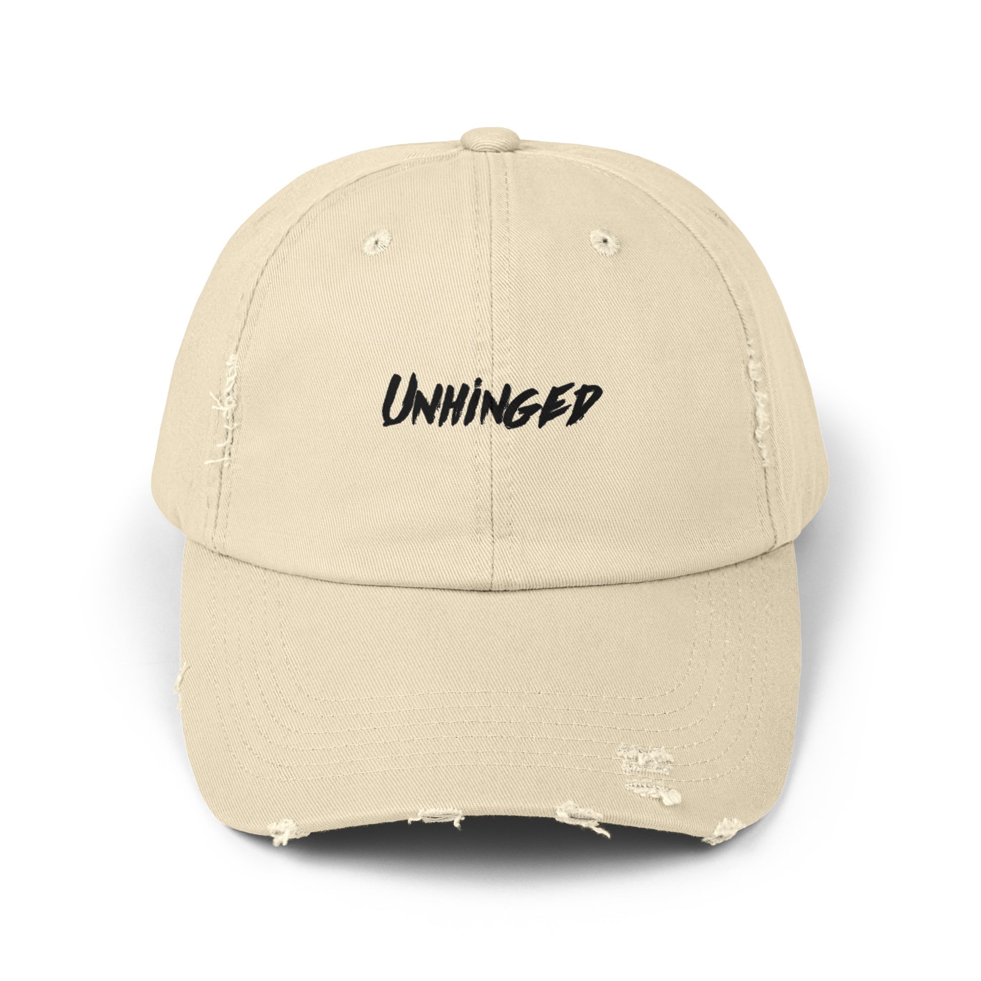 Unhinged Unisex Distressed Cap