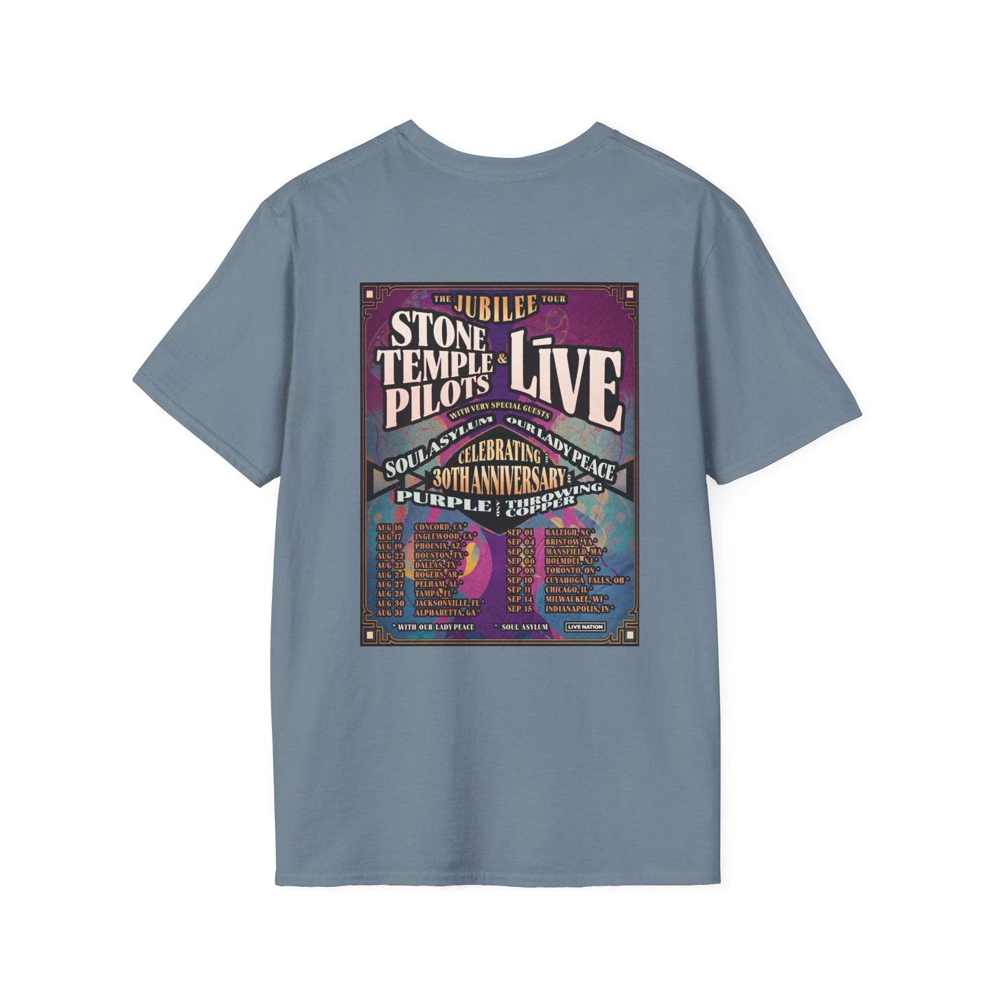 Jubilee Tour Stone Temple Pilots Live 2024 Unisex Softstyle T-Shirt