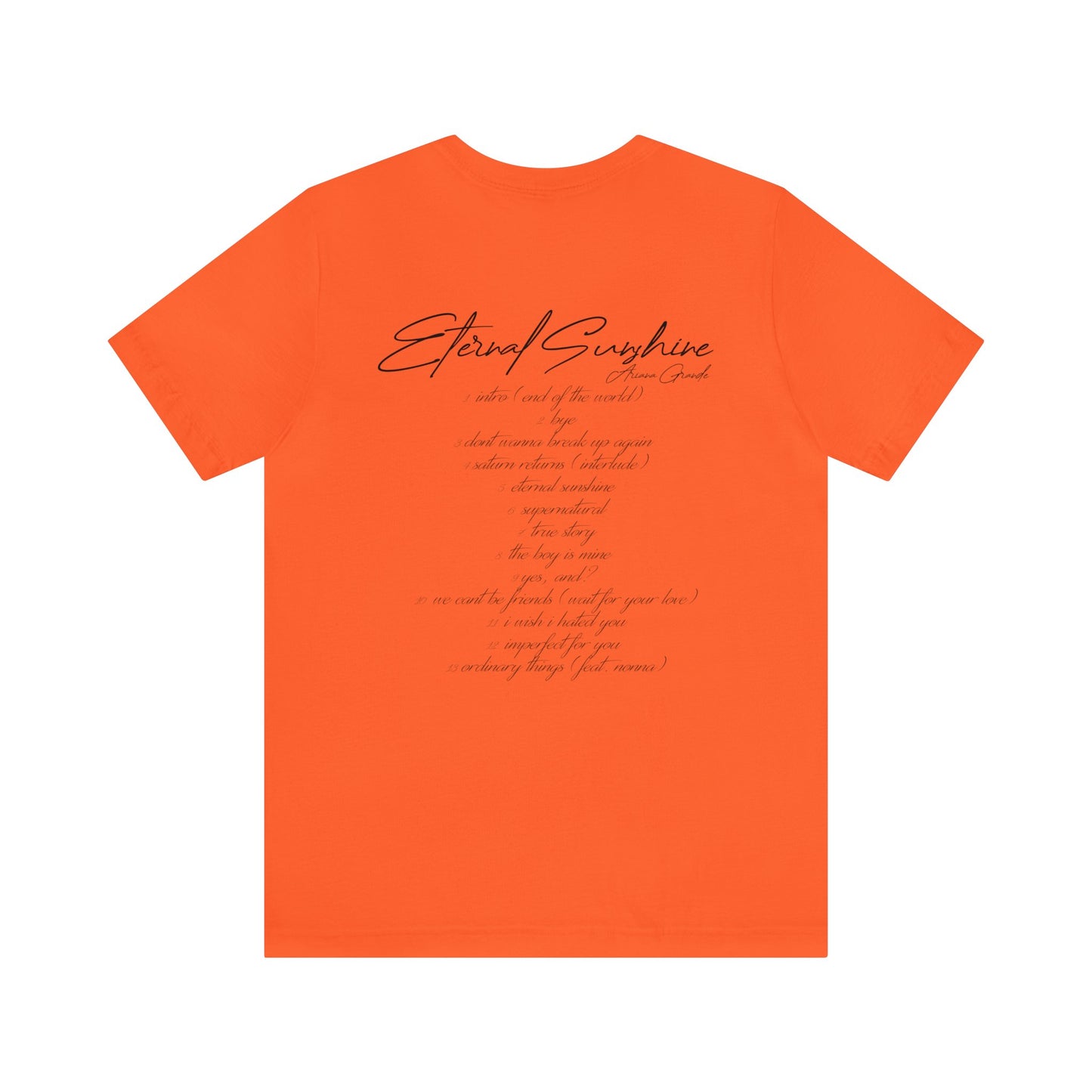 Eternal Sunshine Tracklist (Ariana Grande 2024) Unisex Shirt