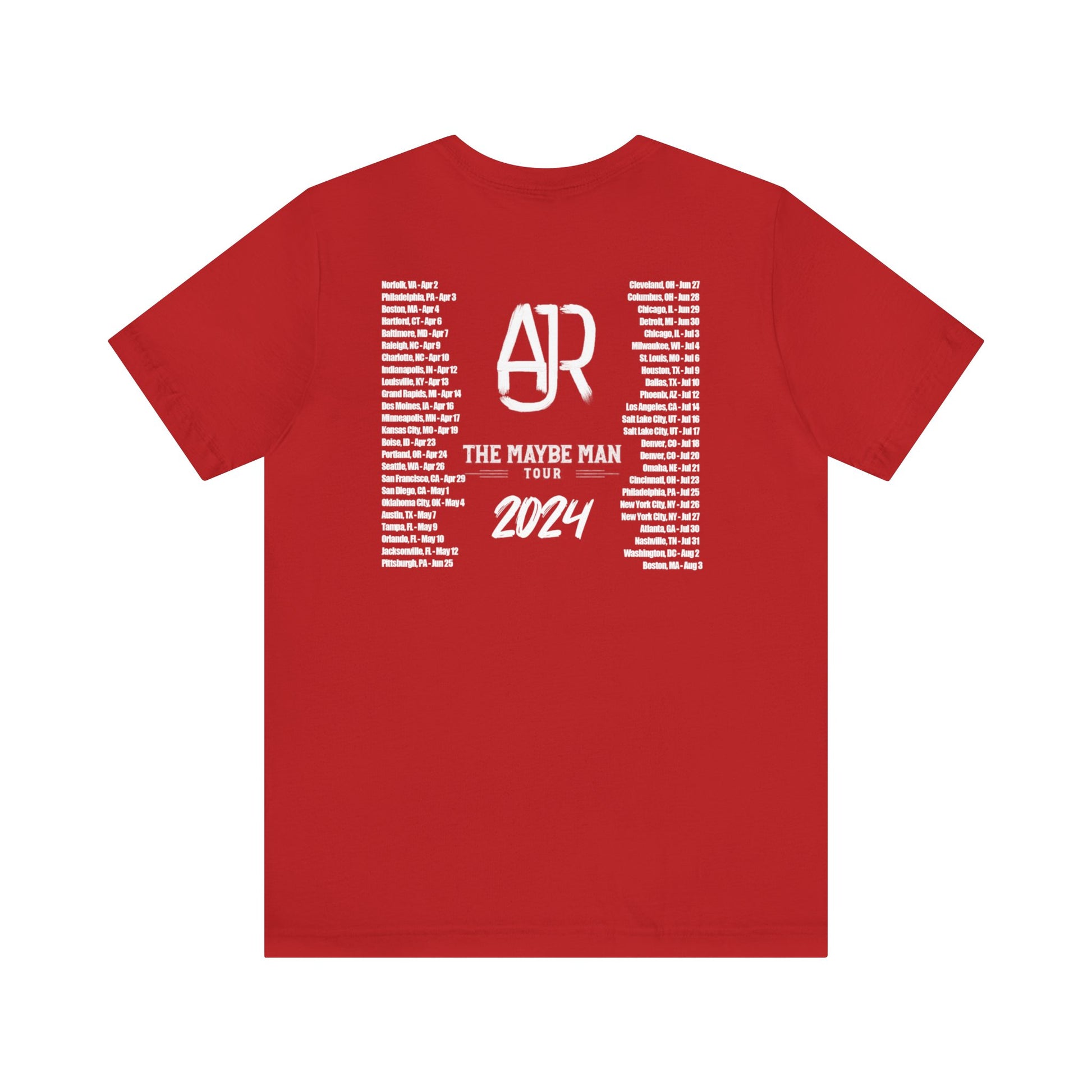 AJR The Maybe Man 2024 Tour Dates Unisex Jersey shirt