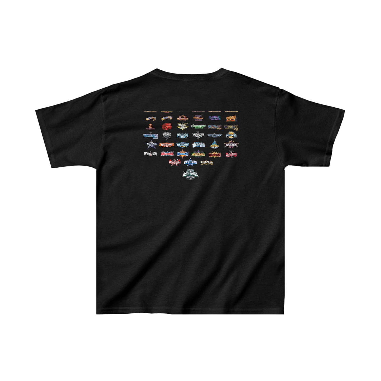 Kids WWE Wrestlemania logos Tee