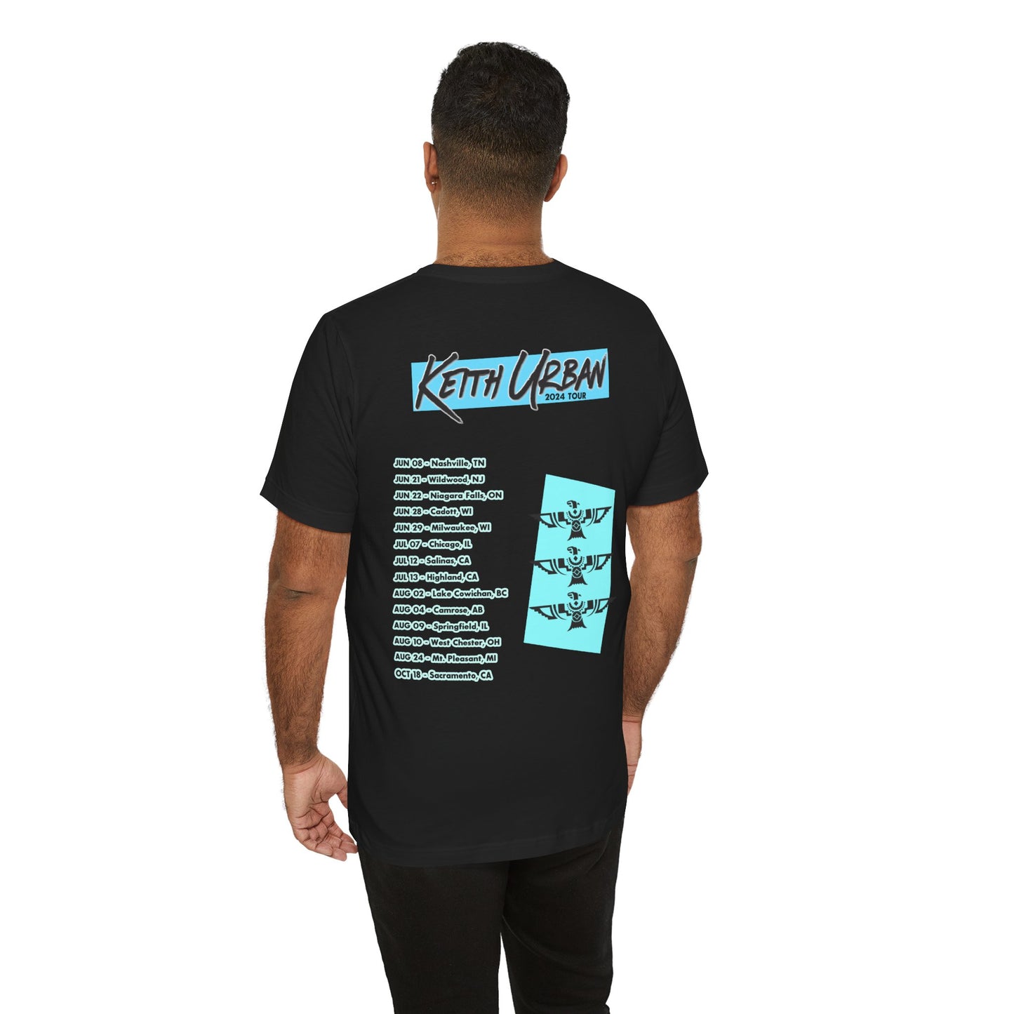 Keith Urban 2024 Tour Double Sided Unisex Jersey Tee