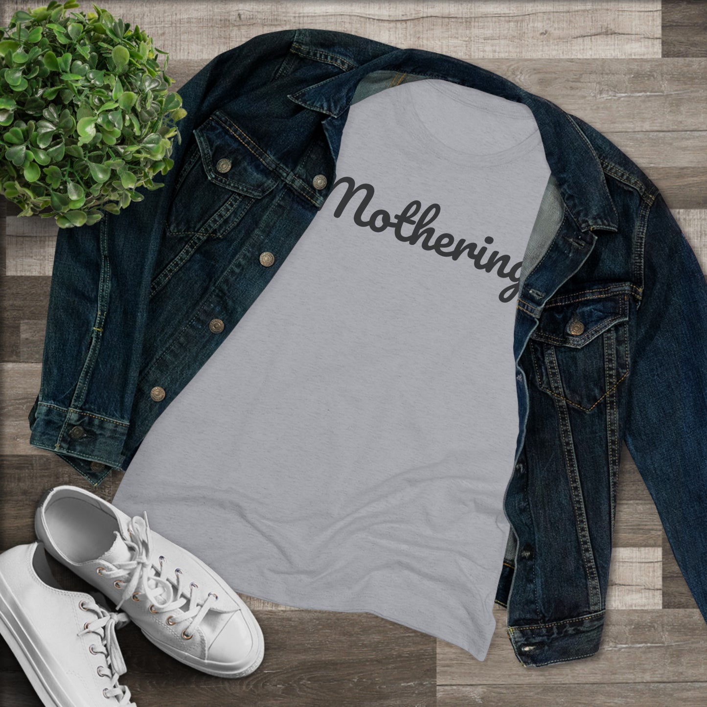 "Mothering" Women's Triblend Tee