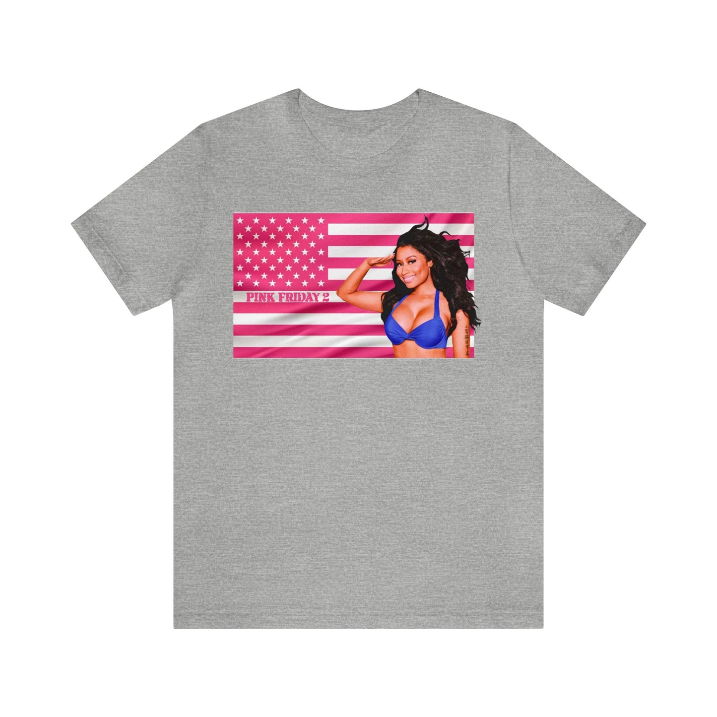 Pink Friday 2 Flag (Nicki Minaj) Unisex Jersey Short Sleeve Tee