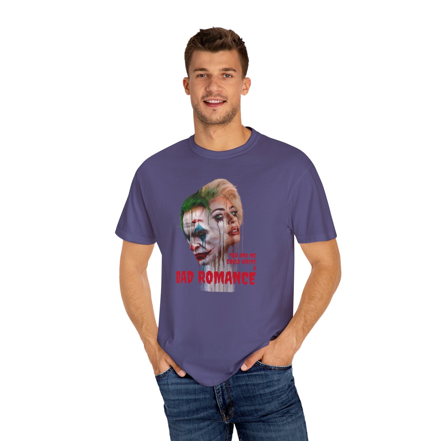 Joker Bad Romance Lady gaga folie a deux Unisex Garment-Dyed T-shirt