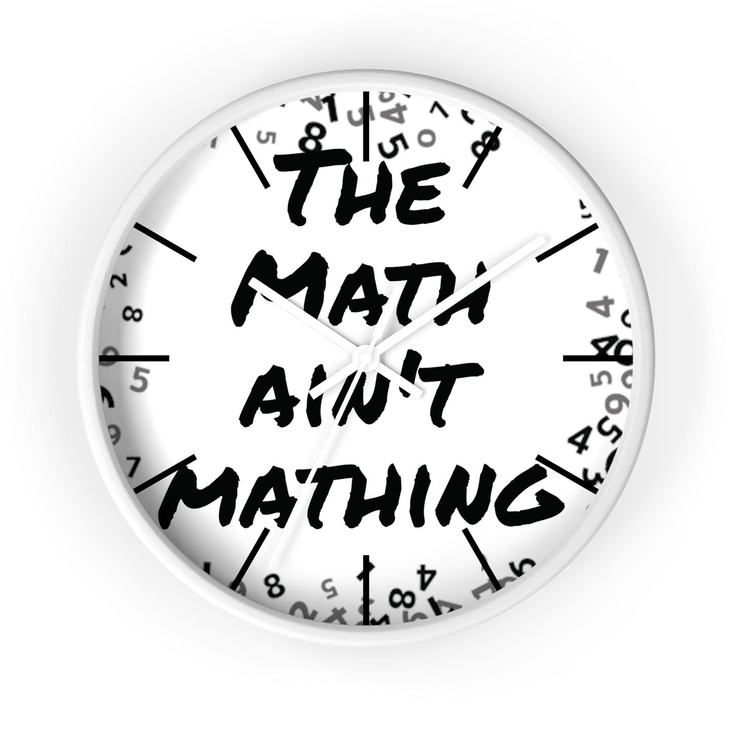 The Math ain't Mathing meme Wall Clock