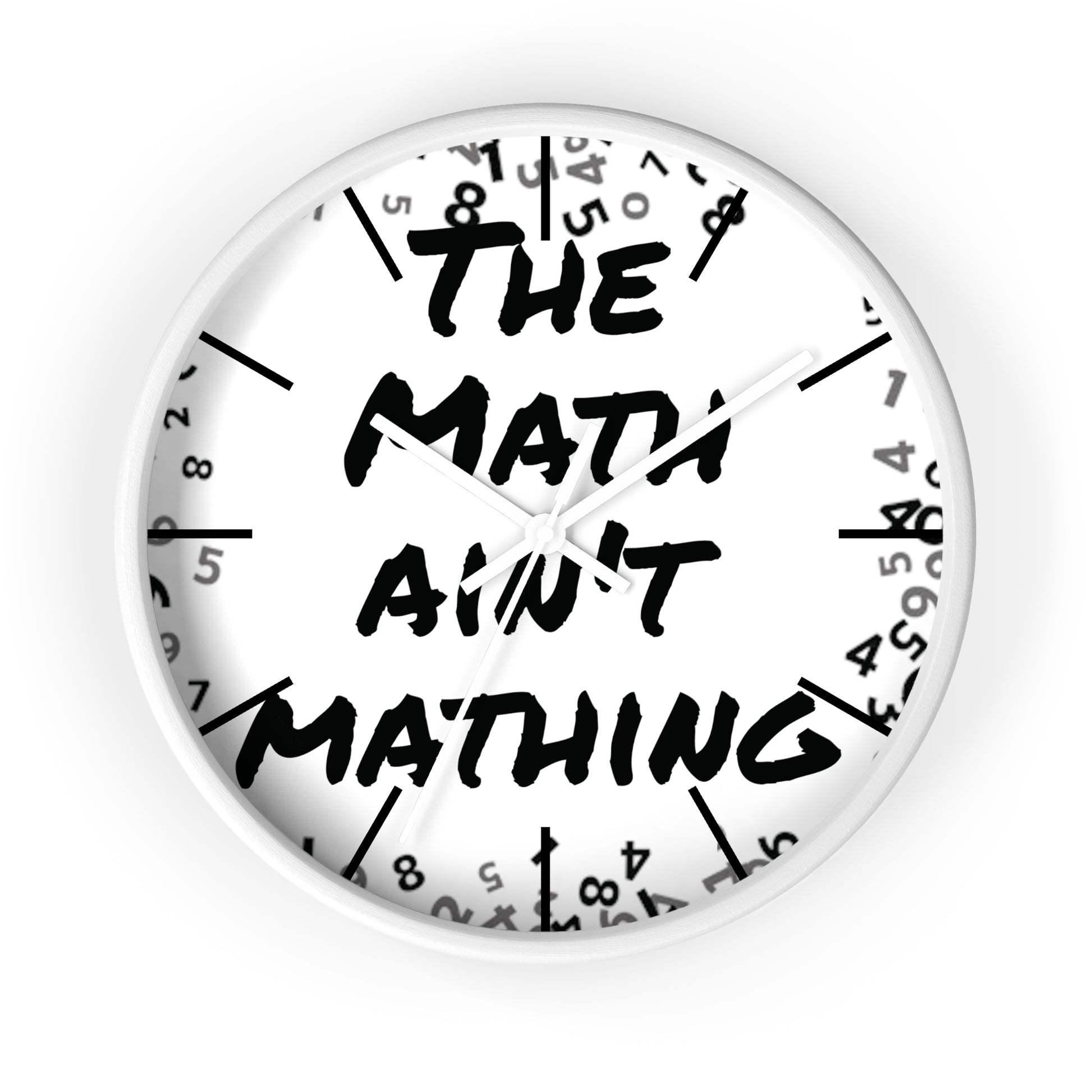 The Math ain't Mathing meme Wall Clock