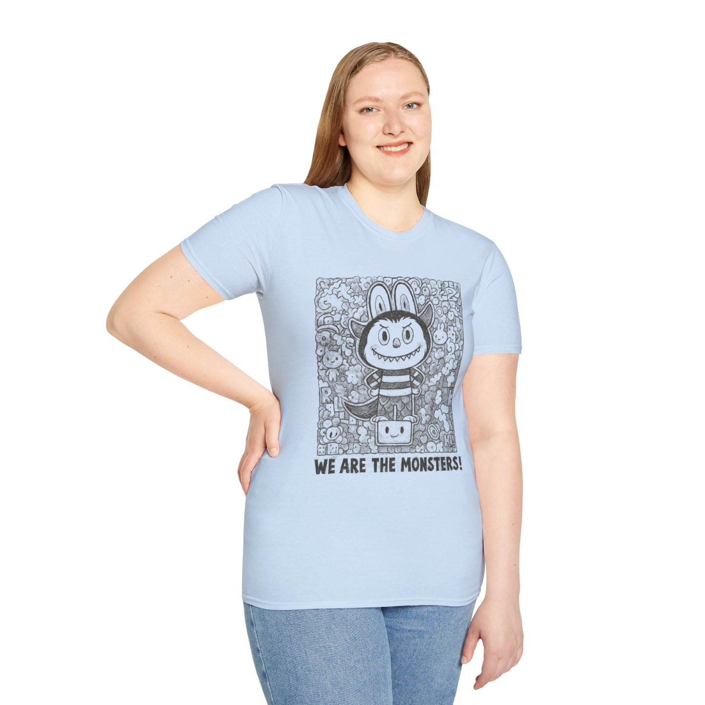 We Are The Monsters! (Sketch Labubu-Inspired) Adult Unisex Shirt