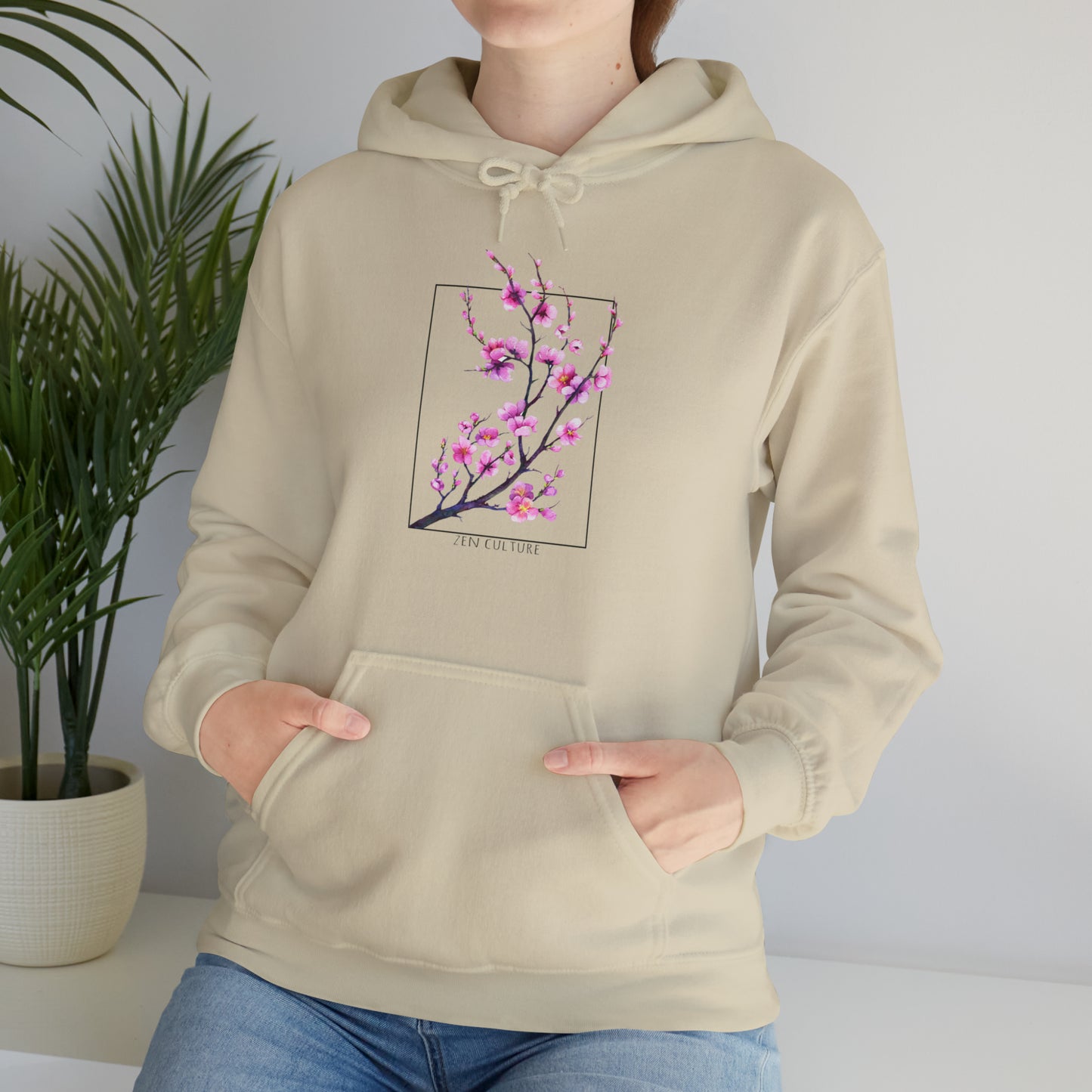 Blossom Serenity Sweatshirt -Zen Culture cherry blossom hoodie