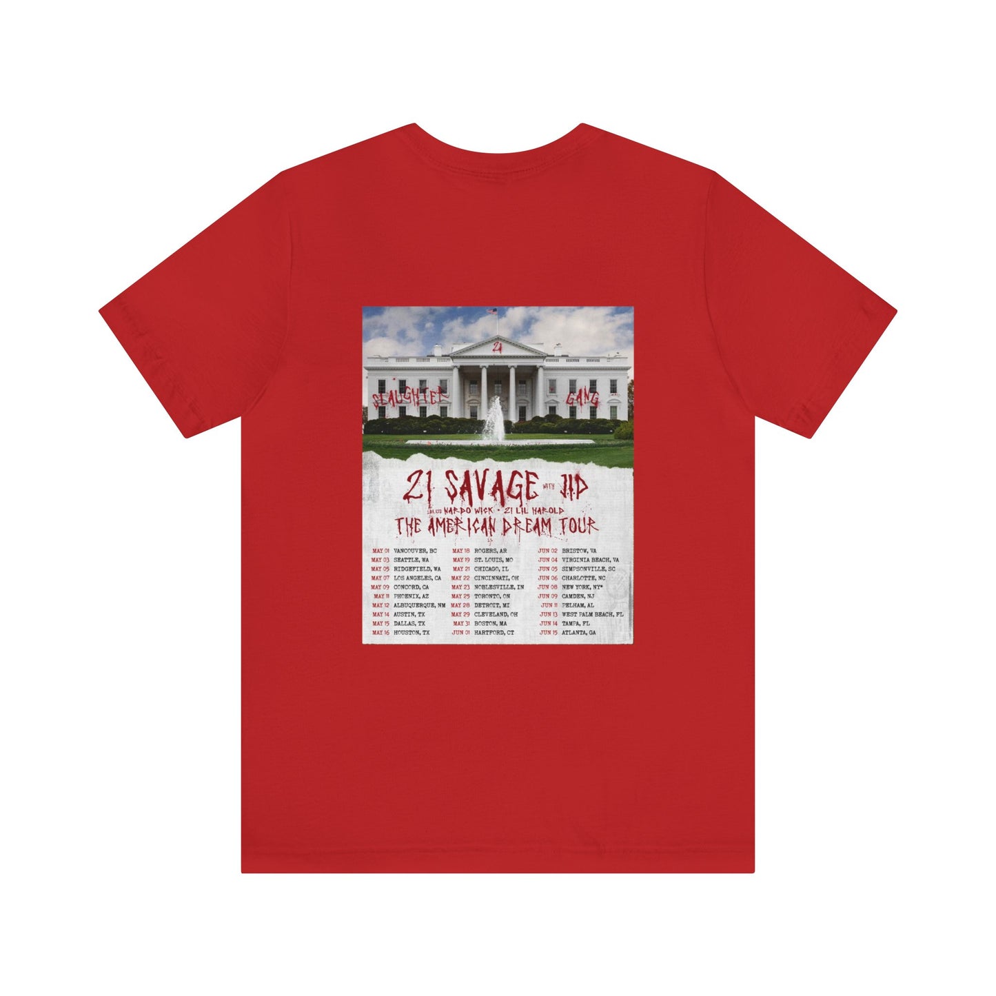 21 Savage THE AMERICAN DREAM Tour (2024) Shirt