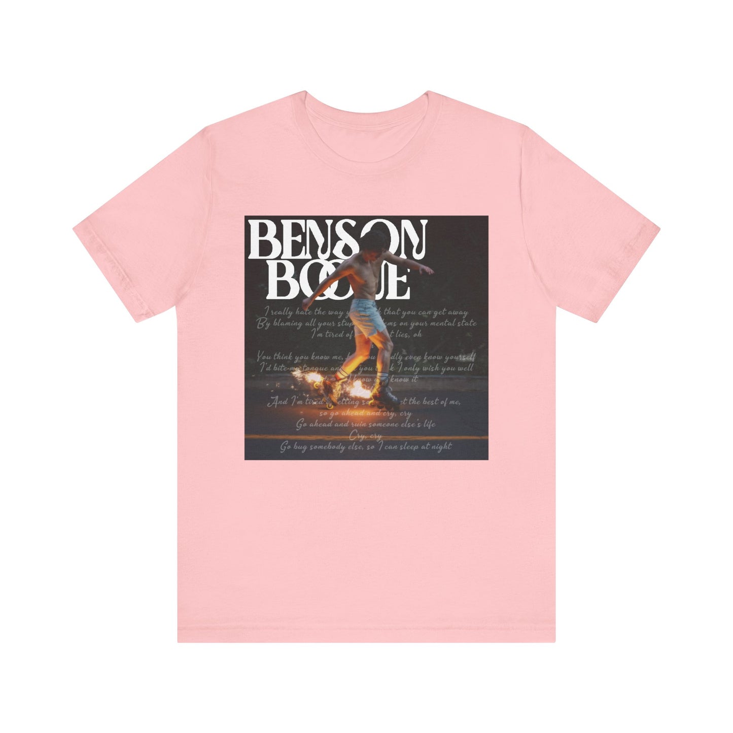 Benson Boone (CRY lyrics 2024 album) Tour Shirt Unisex Shirt