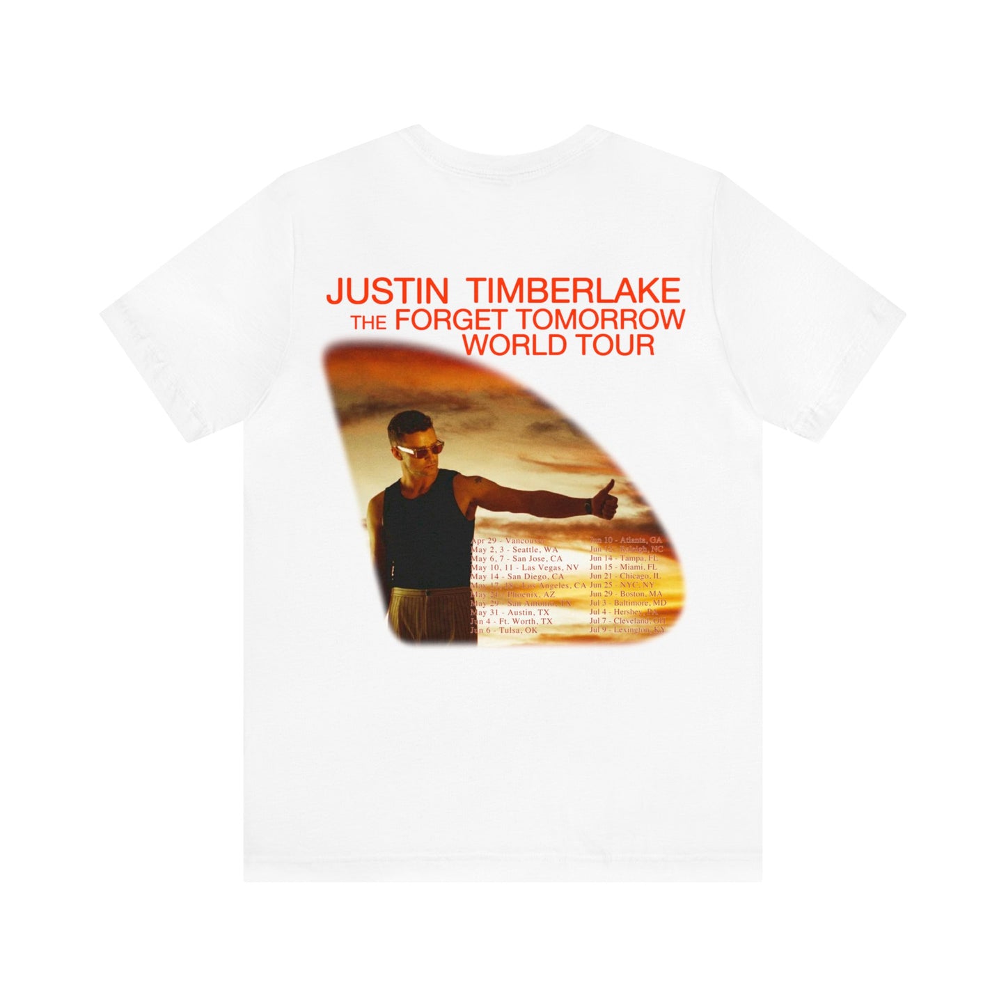 Forget Tomorrow World Tour (Justin Timberlake 2024) Shirt