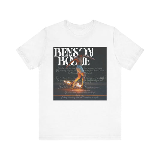 Benson Boone (CRY lyrics 2024 album) Tour Shirt Unisex Shirt