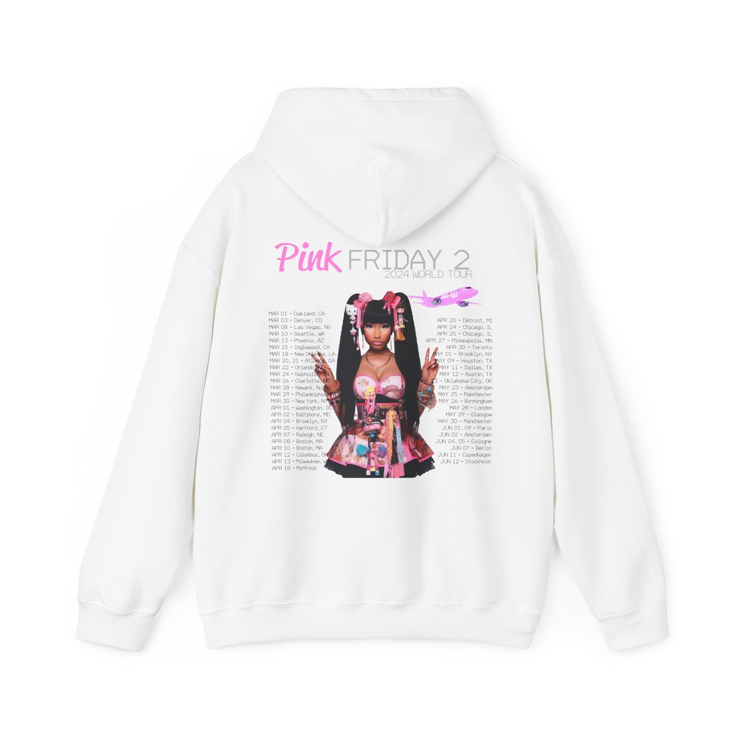 Pink Friday 2 (Nicki Minaj) 2024 Tour Hoodie