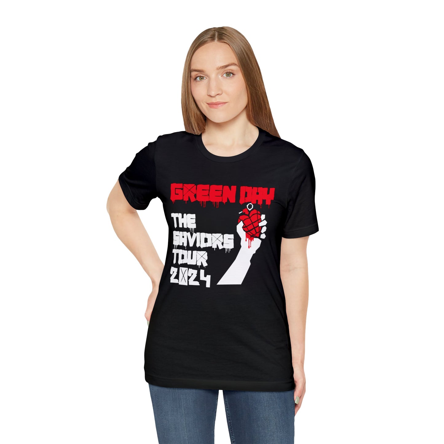 The Saviors Tour 2024 Grenade (Green Day) Unisex Jersey Tee