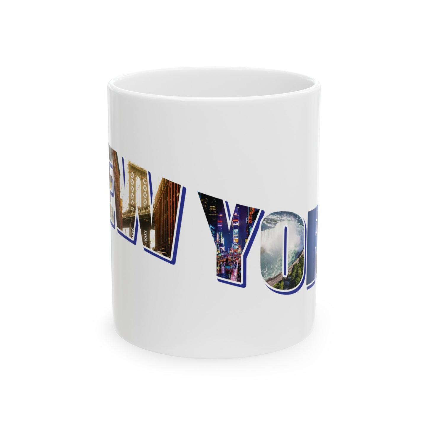 New York State Collage Ceramic Mug, (11oz, 15oz)