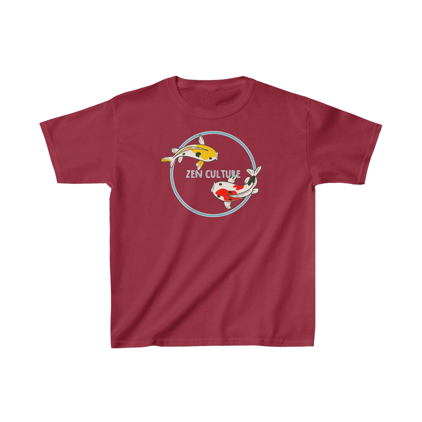 Koi Serenity Kids Teen Tee shirt Zen Culture