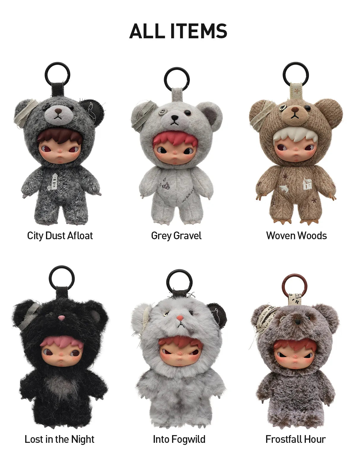 Hirono Road Journal Plush Keychain (Blindbox)