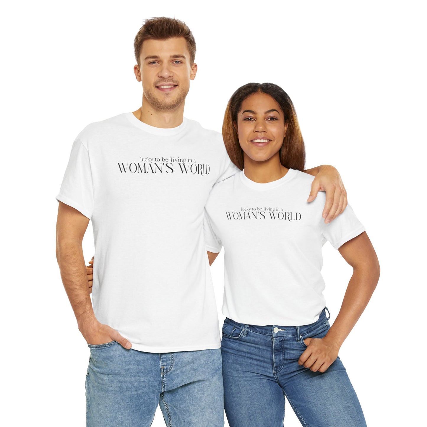 Lucky to be Living in a WOMAN'S WORLD (Katy Perry 2024 New Album Teaser) Inspired Unisex Shirt