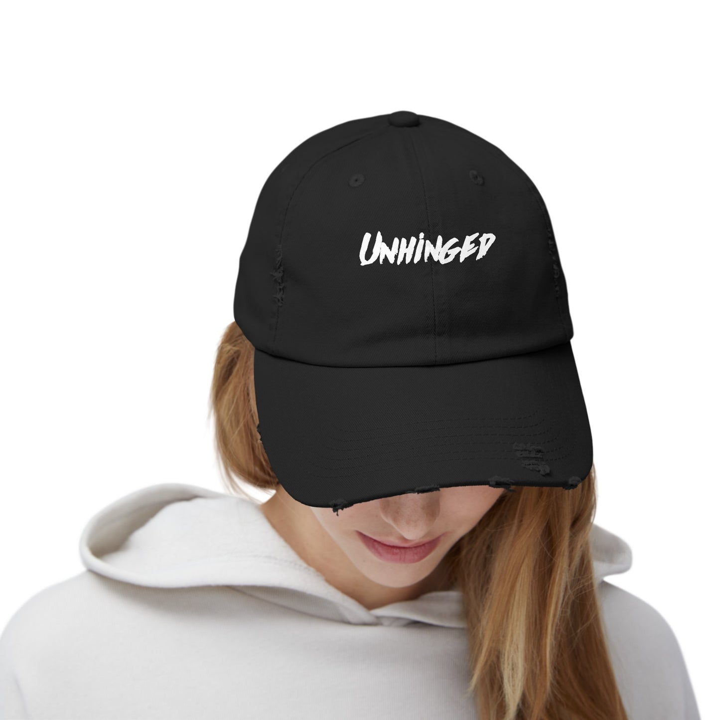 Unhinged Unisex Distressed Cap