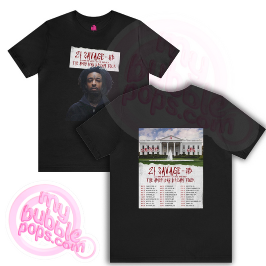 21 Savage THE AMERICAN DREAM Tour (2024) Shirt