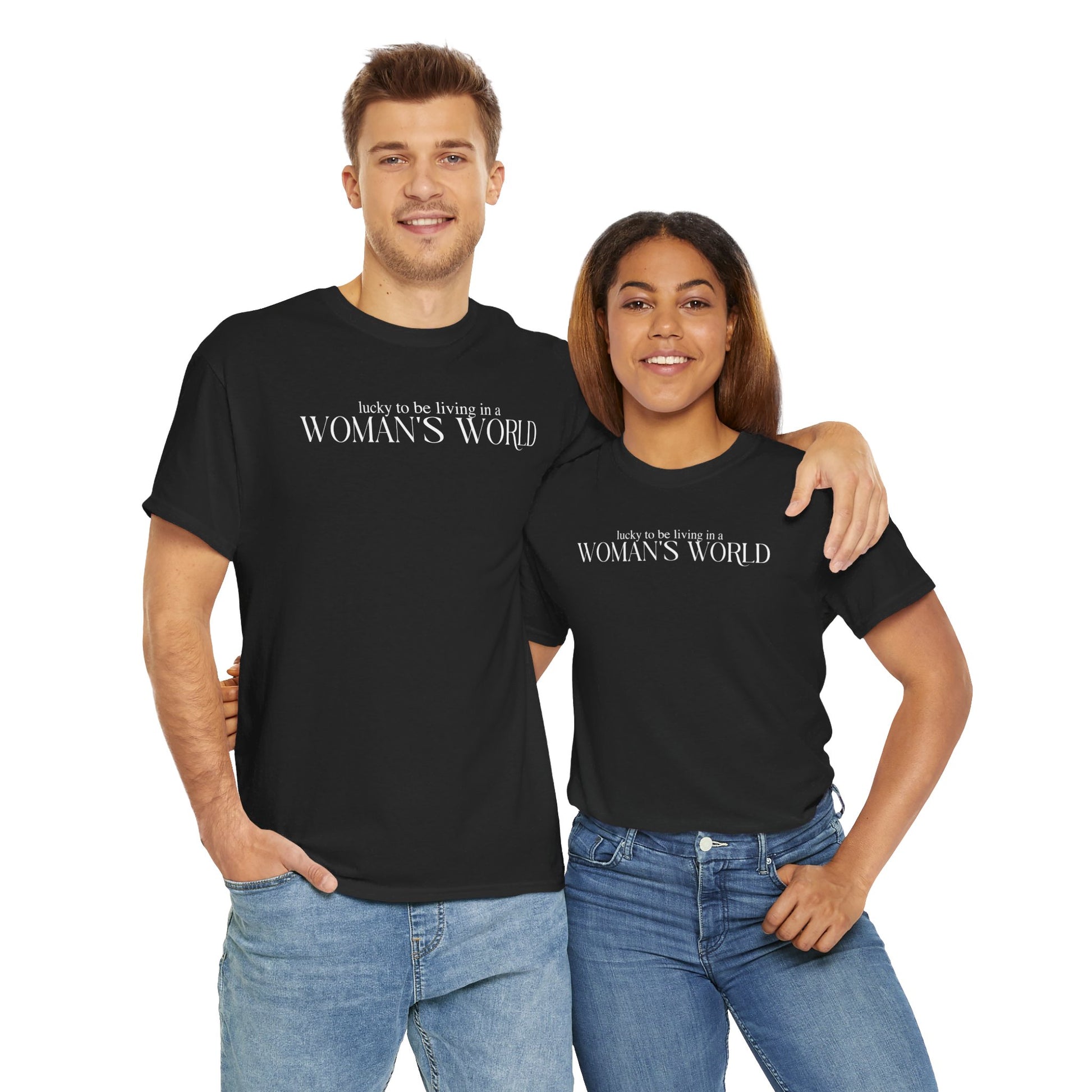 Lucky to be Living in a WOMAN'S WORLD (Katy Perry 2024 New Album Teaser) Inspired Unisex Shirt