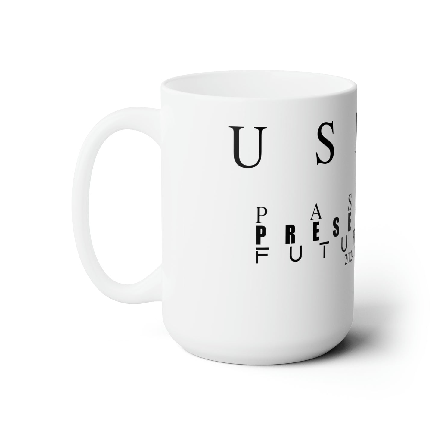 Past, Present, Future (Usher 2024 Tour) 15 oz Ceramic Mug