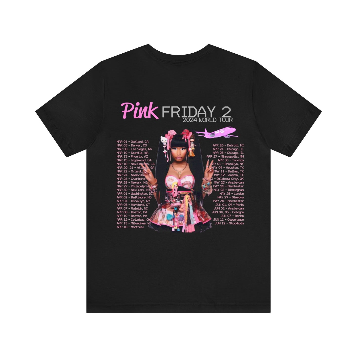 Pink Friday 2 (Nicki Minaj) 2024 World Tour Dates Shirt