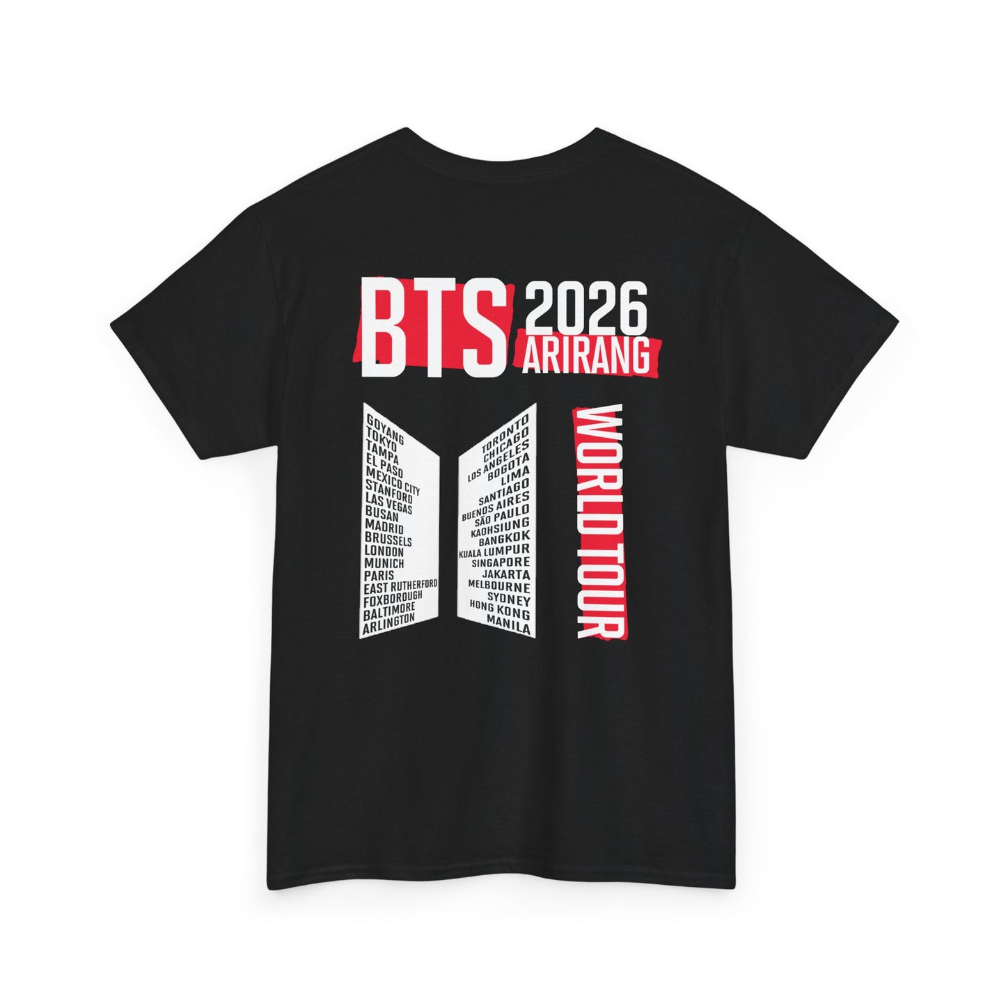 BTS ARIRANG WORLD TOUR 2026 Double Sided Unisex Shirt