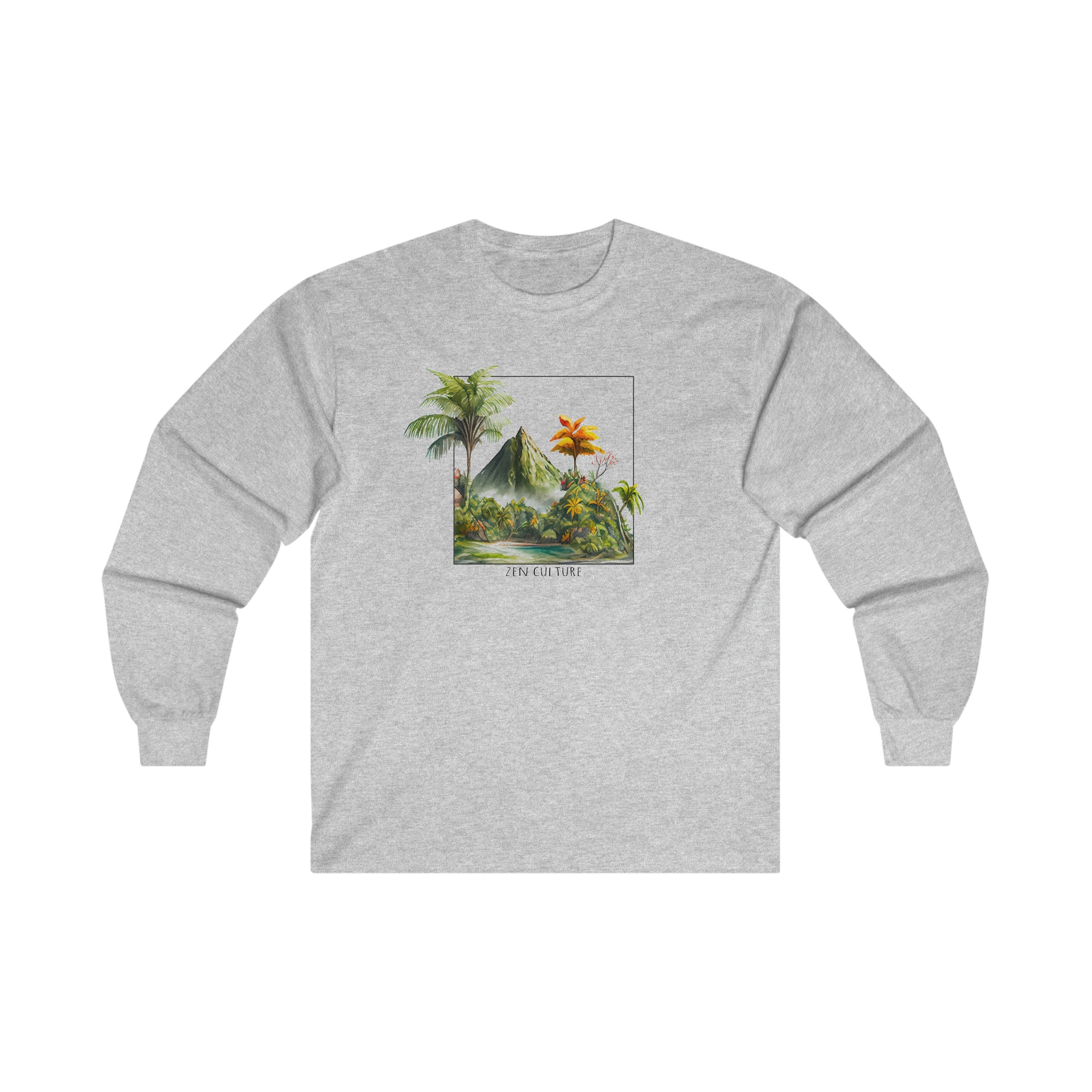 Tropical Island Bliss Zen Culture Long Sleeve shirt