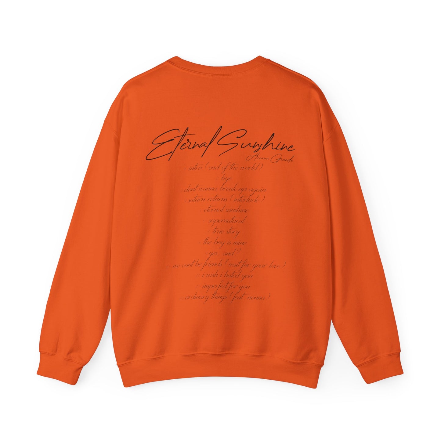 Eternal Sunshine Tracklist (Ariana Grande 2024) Unisex Sweatshirt