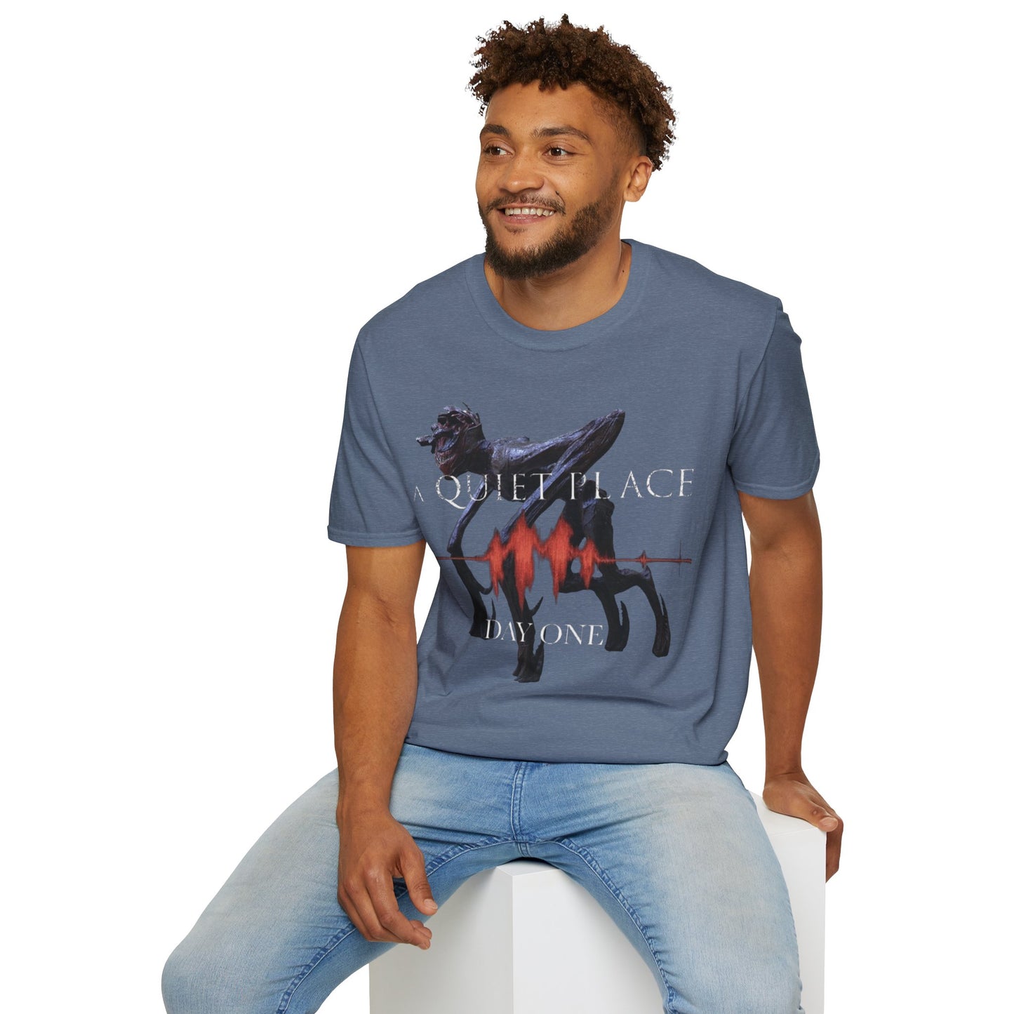 A Quiet Place Day one 2024 movie Unisex Softstyle T-Shirt