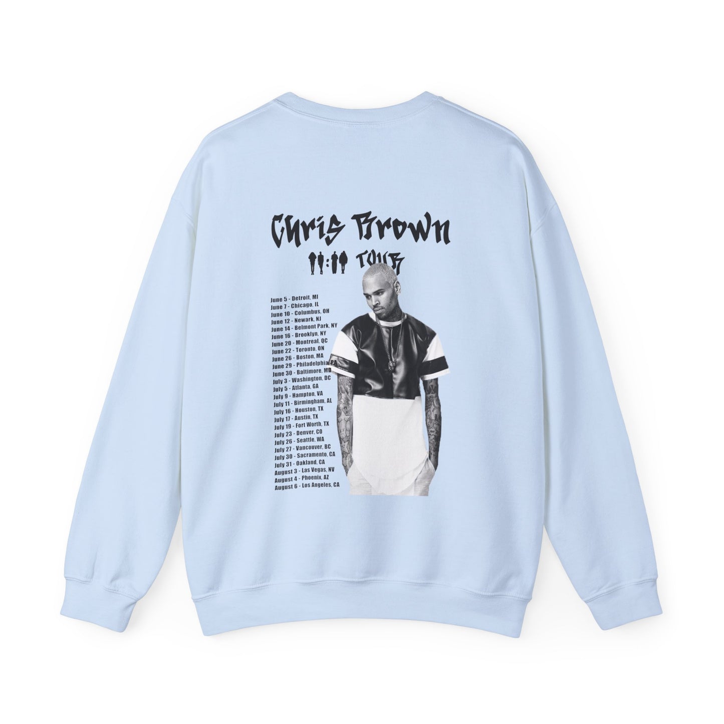 Chris Brown 11:11 Tour Dates (2024) Unisex Sweatshirt