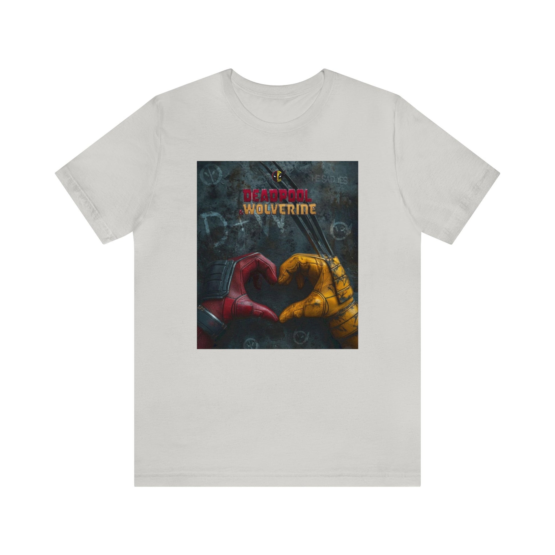 Deadpool & Wolverine hearts love humor movie Unisex shirt