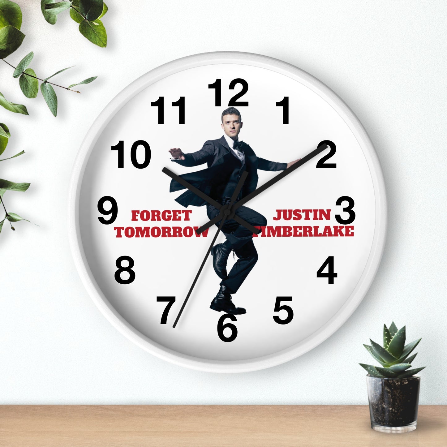 Justin Timberlake Forget Tomorrow 2024 Wall Clock