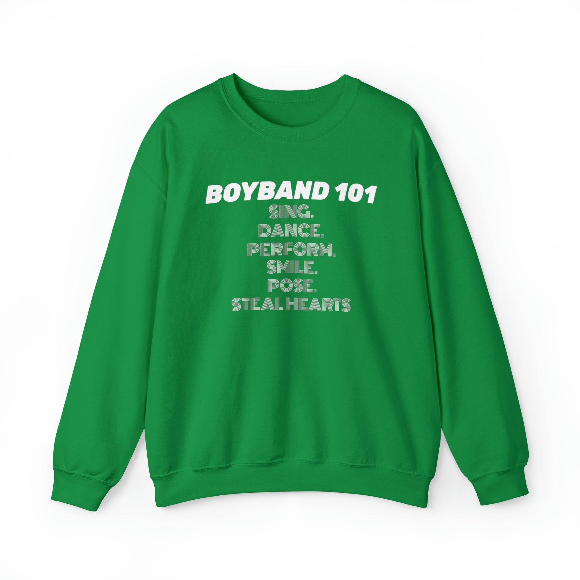 Boyband 101 sing dance perform smile pose steal hearts Unisex Crewneck Sweatshirt