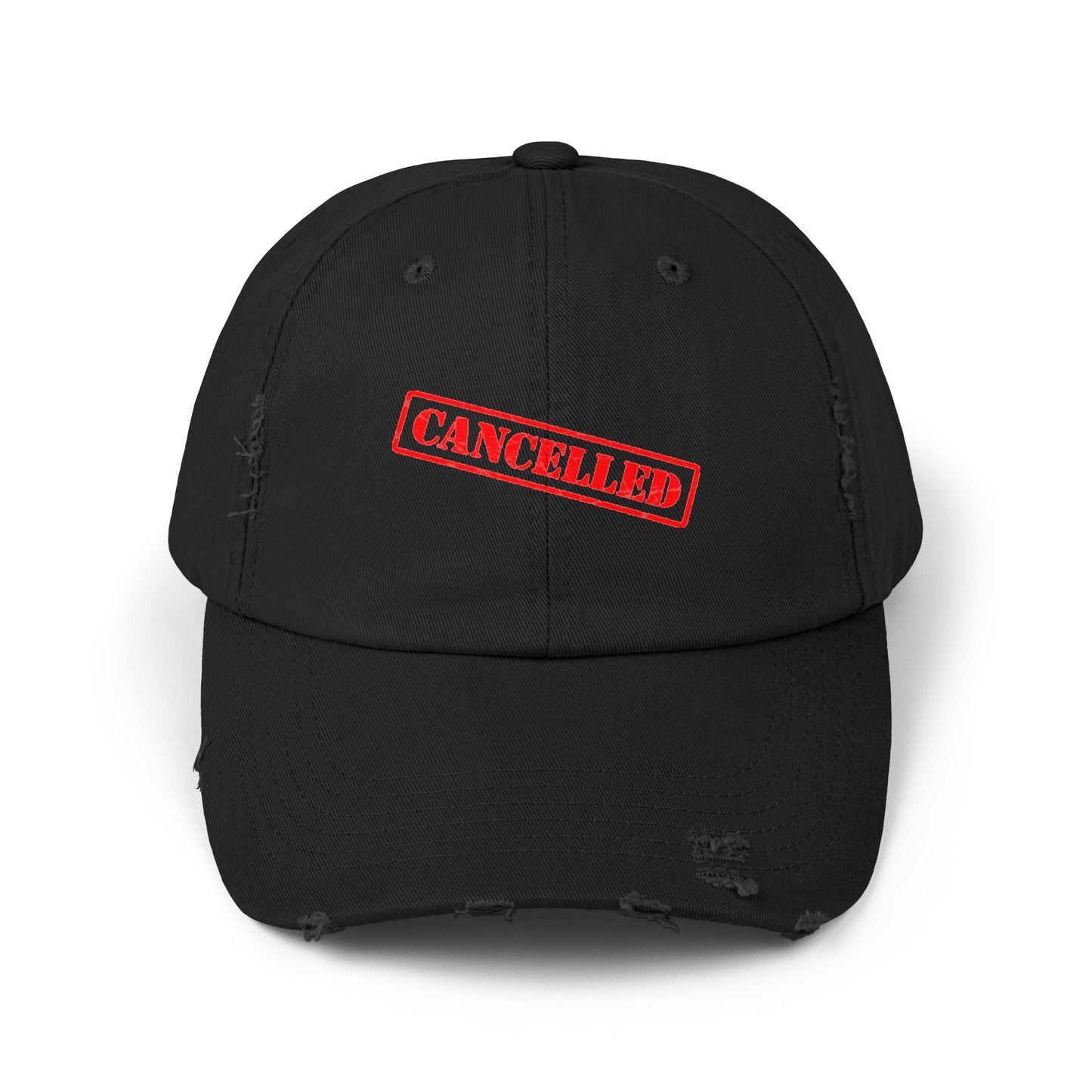 Cancelled (Viral Meme) Unisex Distressed Cap